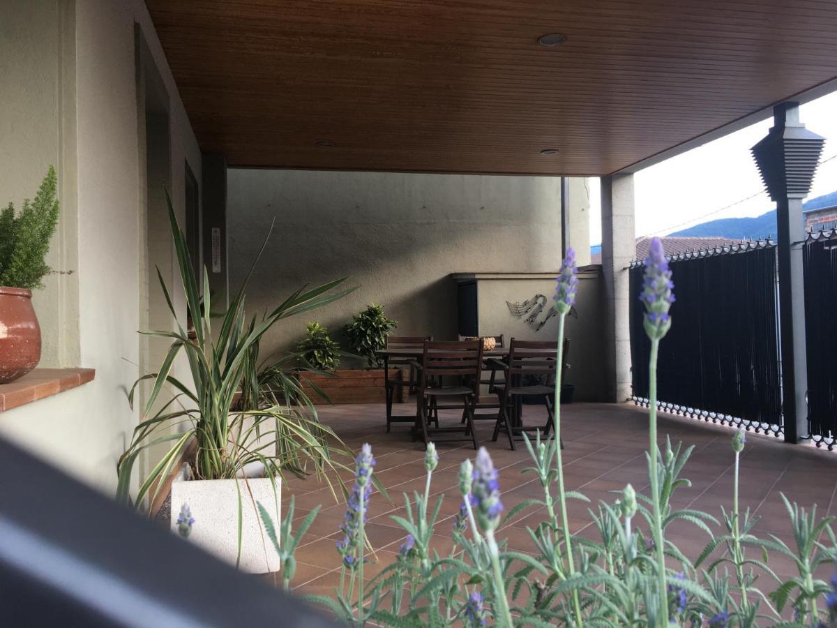 Can Musiquem Amb Piscina Les Planes d'Hostoles Exteriör bild