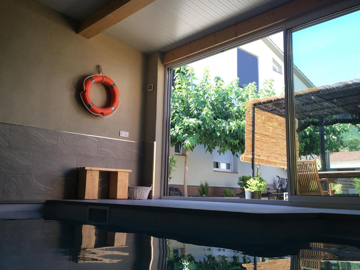 Can Musiquem Amb Piscina Les Planes d'Hostoles Exteriör bild